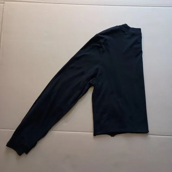 Red Sox Crop Long Sleeve TShirt Blue Women’s Size L - Picture 14 of 16